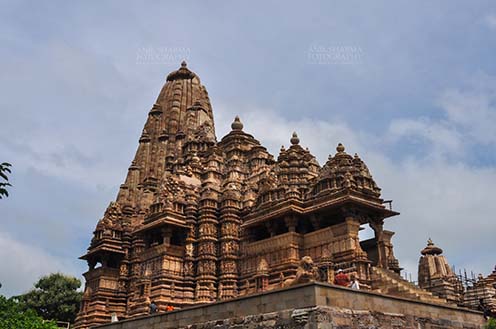 Monuments-  Khajuraho Temples (Madhya Pradesh) - Vishwanatha Tenple, built in AD 1002 at Khajuraho, Madhya Pradesh, India. by Anil