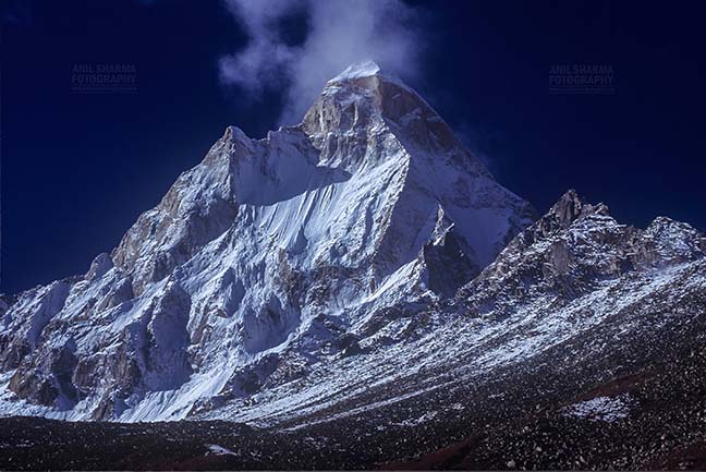 Mountains- Shivling Peak (India) - Shivling Peak at Tapovan in Western Himalayas, Uttarakhand, India. by Anil