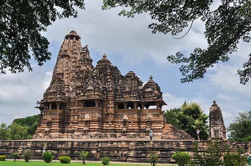 Monuments-  Khajuraho Temples (Madhya Pradesh) - Vishwanatha Temple, Built in AD 1002 at Khajuraho, Madhya Pradesh, India. by Anil