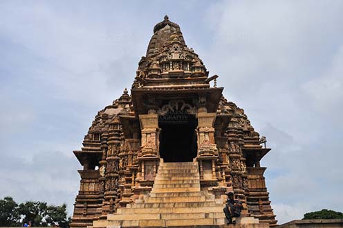 Monuments-  Khajuraho Temples (Madhya Pradesh) - Kandariya Mahadev Temple, built in AD 1025-50 at Khajuraho, Madhya Pradesh, India. by Anil