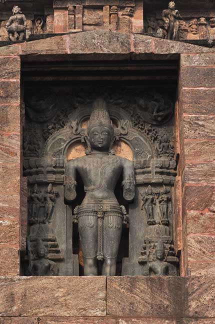 Monuments- Sun Temple Konark (Orissa) - Richly carved statue of Sun God Surya 13th century at Konark Sun Temple a UNESCO world heritage site, Bhubaneswar, Orissa, India by Anil