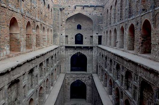 The picture of historic “Agrasen Ki Baoli” (Baoli means step well) at Hailey Road, Connaught Place, New Delhi, India.